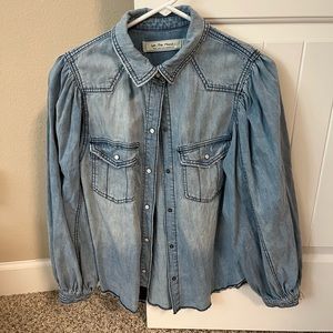 Free People Jean Shirt